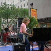 Carole playing The Today Show 7-15-05. Photo by Elissa Kline