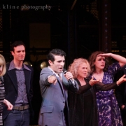 Carole offered to sing a song to help raise money for Broadway Cares.  Photo by Elissa Kline 