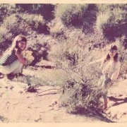 Sherry & Louise Goffin in Laurel Canyon. Carole King Family Archives