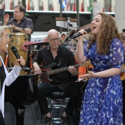 Carole and Abby Mueller sing "I Feel The Earth Move". Photo: Elissa Kline